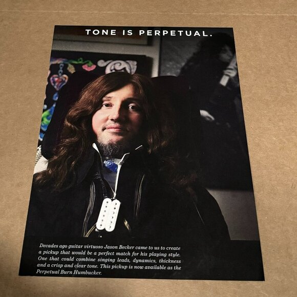 Jason Becker - SEYMOUR DUNCAN PICKUPS - Print Ad - 2014 - Picture 1 of 1